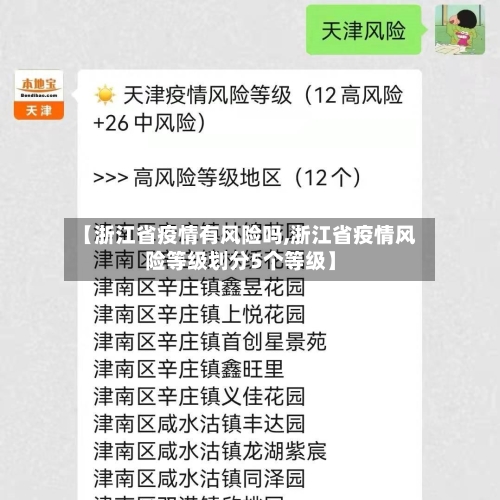 【浙江省疫情有风险吗,浙江省疫情风险等级划分5个等级】-第2张图片