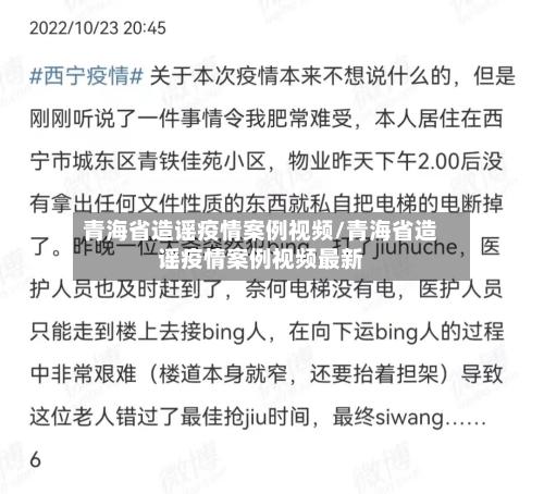 青海省造谣疫情案例视频/青海省造谣疫情案例视频最新-第2张图片