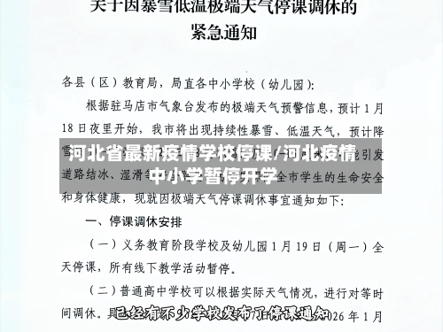 河北省最新疫情学校停课/河北疫情中小学暂停开学-第1张图片