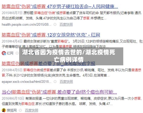 湖北省因为疫情去世的/湖北疫情死亡病例详情-第3张图片