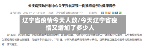 辽宁省疫情今天人数/今天辽宁省疫情又增加了多少人-第1张图片