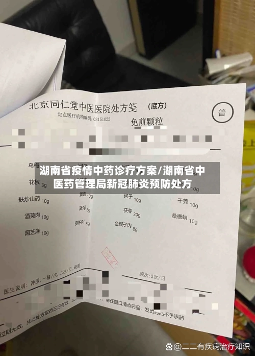 湖南省疫情中药诊疗方案/湖南省中医药管理局新冠肺炎预防处方-第3张图片