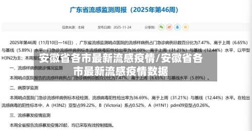 安徽省各市最新流感疫情/安徽省各市最新流感疫情数据-第3张图片