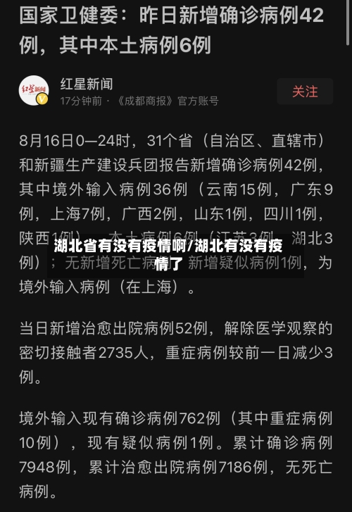湖北省有没有疫情啊/湖北有没有疫情了-第2张图片