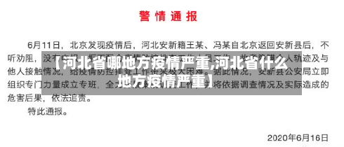 【河北省哪地方疫情严重,河北省什么地方疫情严重】-第2张图片