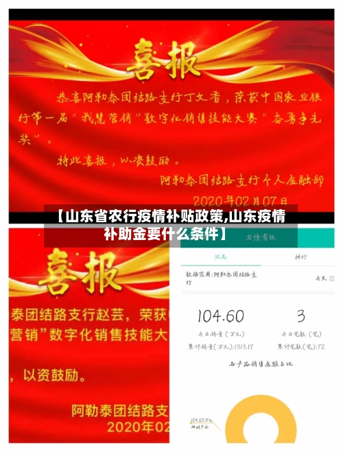 【山东省农行疫情补贴政策,山东疫情补助金要什么条件】-第2张图片
