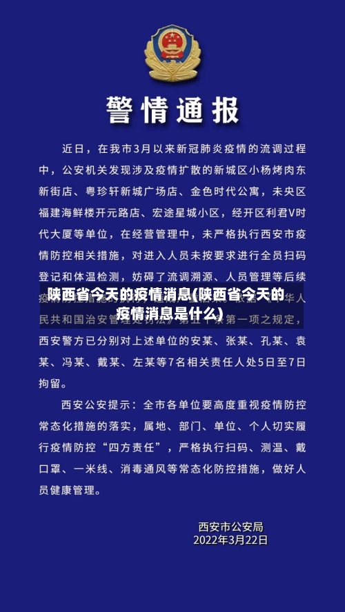 陕西省今天的疫情消息(陕西省今天的疫情消息是什么)-第1张图片
