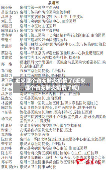 近来哪个省无肺炎疫情了(近来哪个省无肺炎疫情了呢)-第3张图片