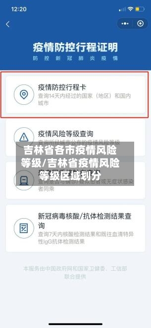 吉林省各市疫情风险等级/吉林省疫情风险等级区域划分-第3张图片