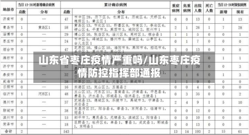 山东省枣庄疫情严重吗/山东枣庄疫情防控指挥部通报-第2张图片