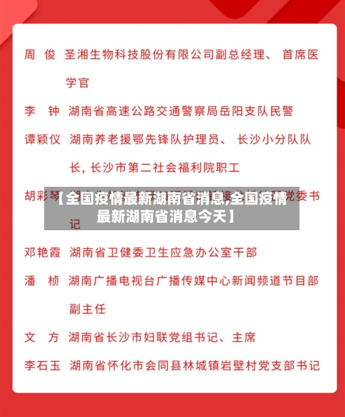 【全国疫情最新湖南省消息,全国疫情最新湖南省消息今天】-第2张图片