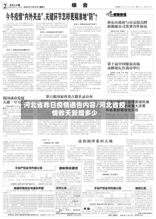 河北省昨日疫情通告内容/河北省疫情昨天新增多少-第1张图片