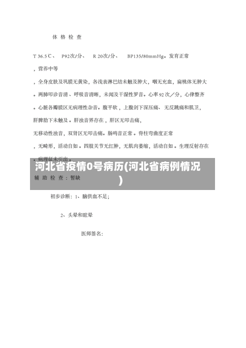 河北省疫情0号病历(河北省病例情况)-第1张图片