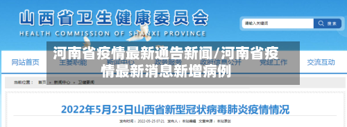 河南省疫情最新通告新闻/河南省疫情最新消息新增病例-第1张图片