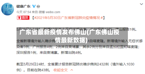 广东省最新疫情发布佛山(广东佛山疫情最新数据)-第2张图片