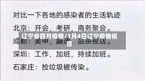 辽宁省四月疫情/1月4日辽宁疫情报告-第1张图片