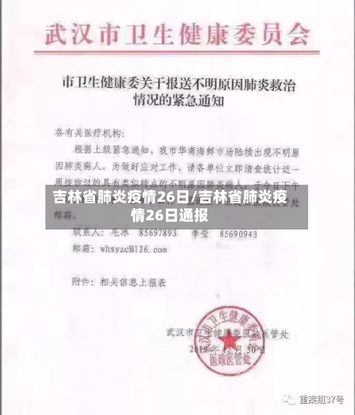 吉林省肺炎疫情26日/吉林省肺炎疫情26日通报-第2张图片