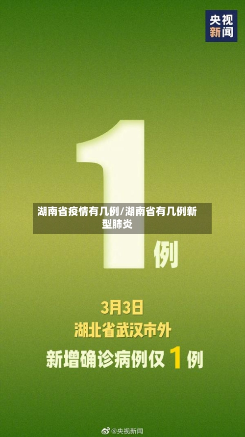 湖南省疫情有几例/湖南省有几例新型肺炎-第2张图片