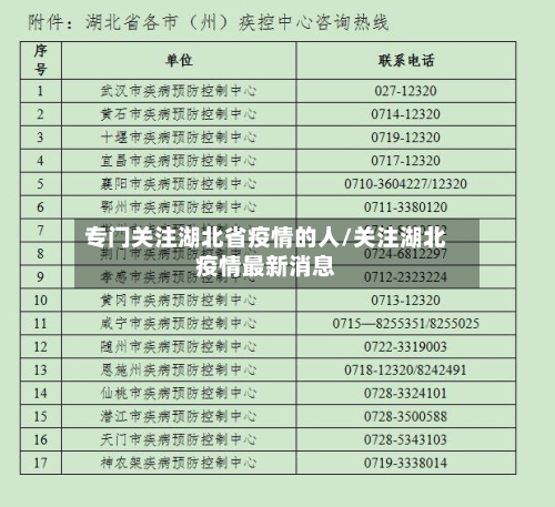 专门关注湖北省疫情的人/关注湖北疫情最新消息-第2张图片