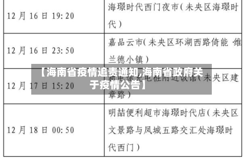 【海南省疫情追责通知,海南省政府关于疫情公告】-第2张图片