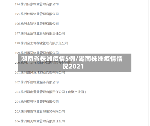 湖南省株洲疫情5例/湖南株洲疫情情况2021-第2张图片