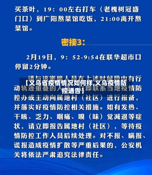 【义乌省疫情情况如何样,义乌疫情防控通告】-第1张图片