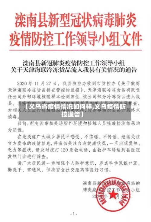 【义乌省疫情情况如何样,义乌疫情防控通告】-第3张图片