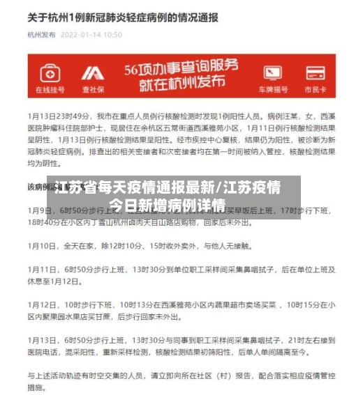 江苏省每天疫情通报最新/江苏疫情今日新增病例详情-第3张图片