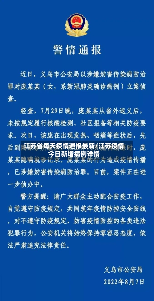 江苏省每天疫情通报最新/江苏疫情今日新增病例详情-第2张图片