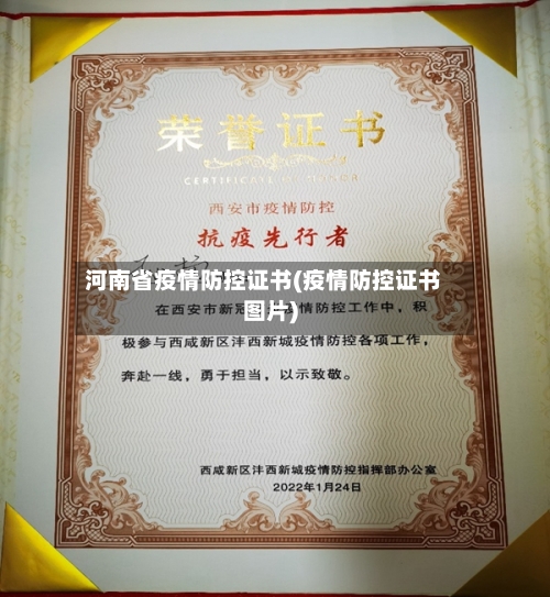 河南省疫情防控证书(疫情防控证书图片)-第2张图片