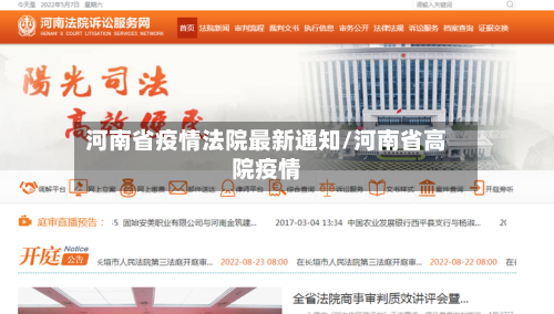 河南省疫情法院最新通知/河南省高院疫情-第3张图片