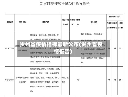 贵州省疫情指标最新公布(贵州省疫情报告)-第2张图片