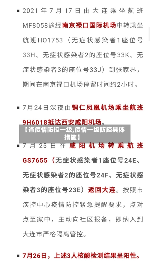 【省疫情防控一级,疫情一级防控具体措施】-第1张图片