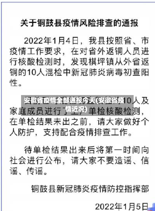 安徽省疫情全部通报今天(安徽省疫情近况)-第2张图片