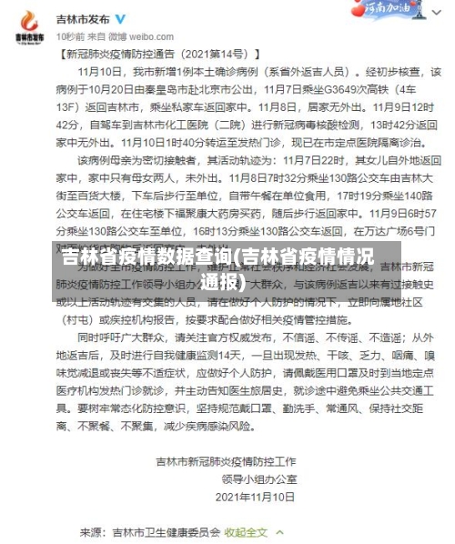 吉林省疫情数据查询(吉林省疫情情况通报)-第1张图片