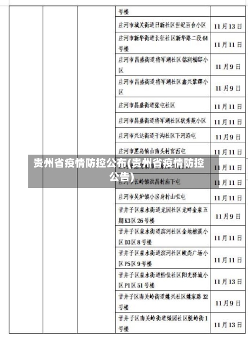 贵州省疫情防控公布(贵州省疫情防控公告)-第3张图片