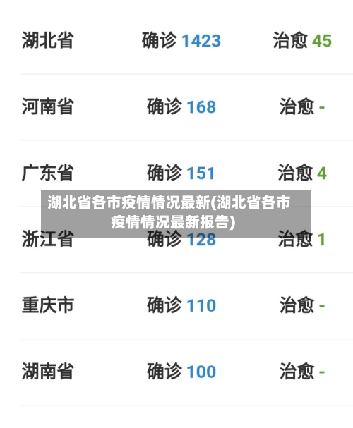 湖北省各市疫情情况最新(湖北省各市疫情情况最新报告)-第1张图片