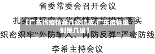【广东省疫情是几级响应,广东疫情级别是几级】-第1张图片