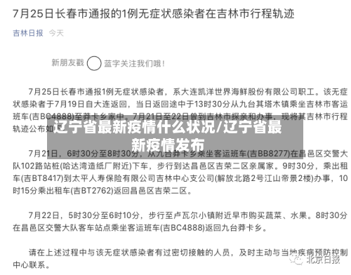 辽宁省最新疫情什么状况/辽宁省最新疫情发布-第1张图片