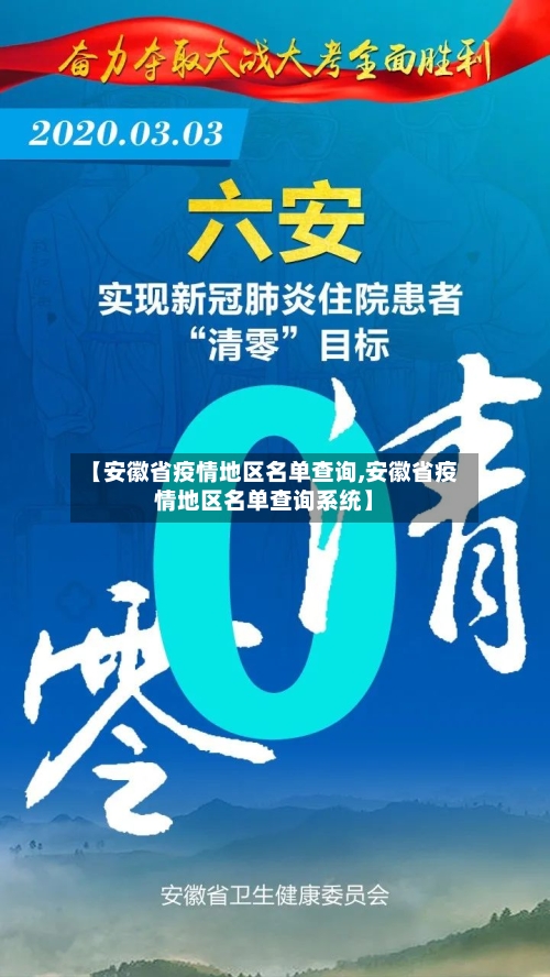 【安徽省疫情地区名单查询,安徽省疫情地区名单查询系统】-第1张图片