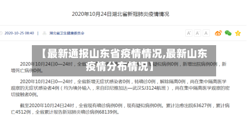【最新通报山东省疫情情况,最新山东疫情分布情况】-第2张图片