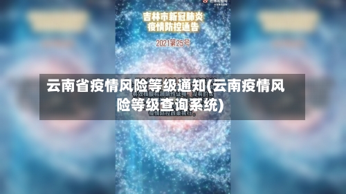 云南省疫情风险等级通知(云南疫情风险等级查询系统)-第3张图片