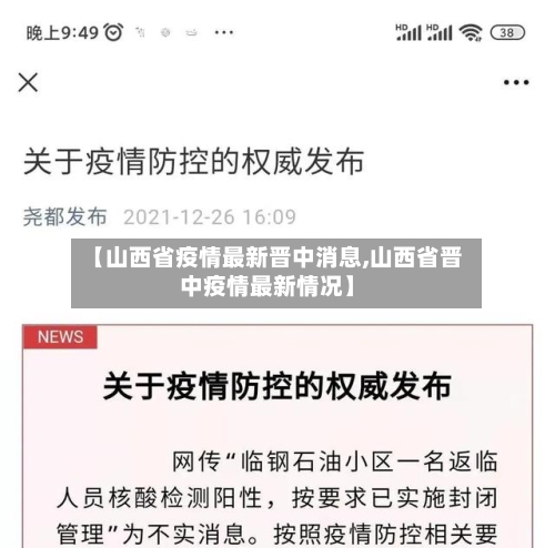 【山西省疫情最新晋中消息,山西省晋中疫情最新情况】-第1张图片