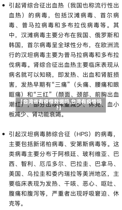 【台湾省有疫情数据吗,台湾有疫情吗?】-第2张图片