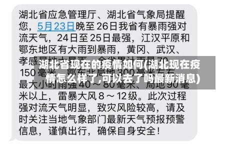 湖北省现在的疫情如何(湖北现在疫情怎么样了,可以去了吗最新消息)-第1张图片