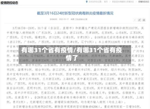 有哪31个省有疫情/有哪31个省有疫情了-第3张图片