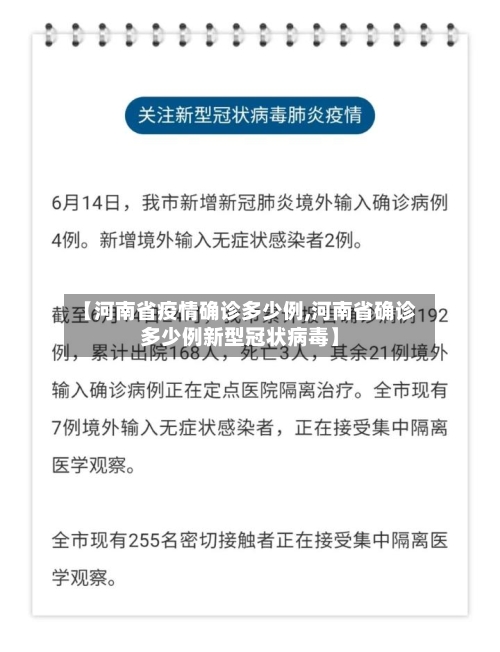 【河南省疫情确诊多少例,河南省确诊多少例新型冠状病毒】-第2张图片