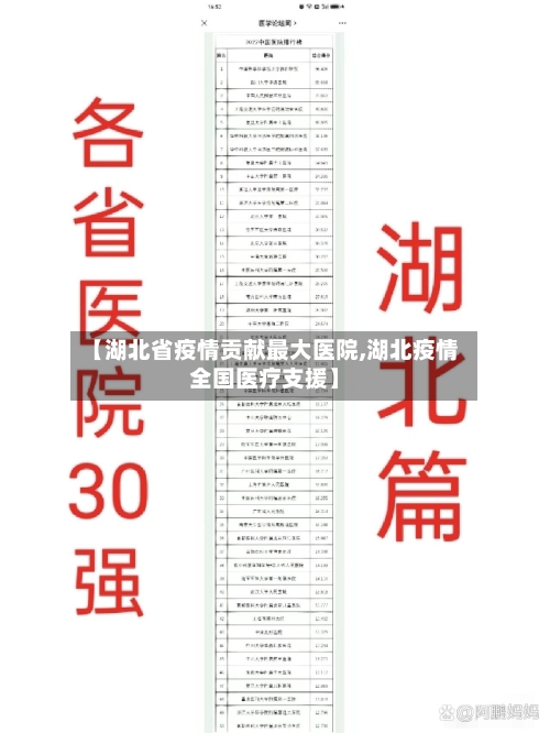 【湖北省疫情贡献最大医院,湖北疫情全国医疗支援】-第1张图片