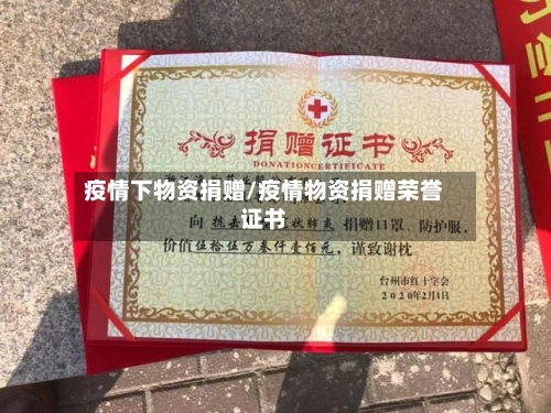 疫情下物资捐赠/疫情物资捐赠荣誉证书-第2张图片