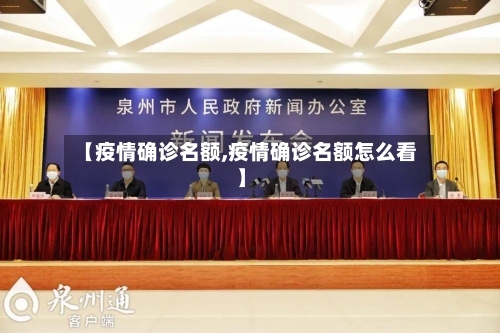 【疫情确诊名额,疫情确诊名额怎么看】-第1张图片